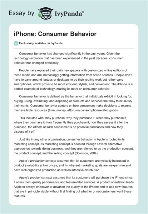 iphone consumer behavior.